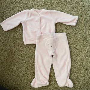 French terry baby girl outfit